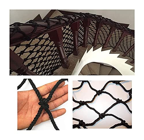 malla Nylon Cuerda Negra, Escaleras de seguridad Net Cat Net, Escaleras infantiles Anti-Fall Net, Balcony Red de protección, Red de seguridad de escalada, Neto de la cerca de jardín, Ropa de ropa de c