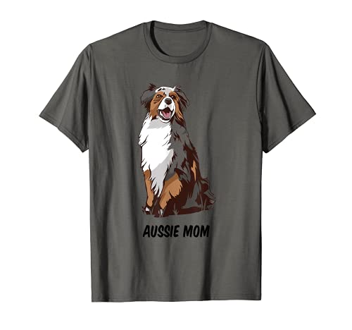 Mamá australiana Perro de raza pastor australiano aussie un Camiseta