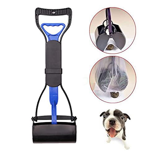 Mango Largo 28 '' / 11 '' Pulgadas/Recogedor Plegable Quitar Caca Caminar Jardín Al Aire Libre/Desechos Animales Perros Y Gatos Interior, Sin Necesidad De Agacharse,A3