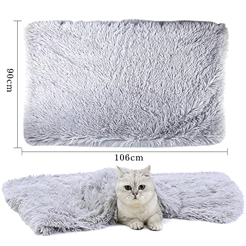 Manta Mullida para Perros,Manta Mascotas Sofa,Manta Suave de Felpa para Gatos y Otras Mascotas,Mantas para Perros,Manta para Perros Lavable (Grau L)