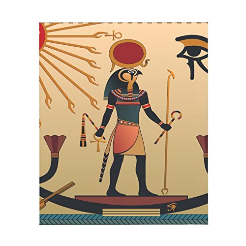 Manta para Cama para Perro, Cultura Tribal étnica Antigua, Arte de tótem de Egipto, Anubis Africano, Dios del Sol, Manta para Animales, Manta de Lana esponjosa de Primera Calidad para Camas para perr