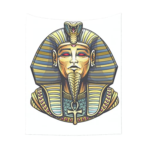 Manta para Mascotas pequeñas Mantas de Animales del faraón del sarcófago del Antiguo Egipto Mantas de Felpa Suave y esponjosa para Cachorros Mantas Suaves y cálidas para Perros medianos para Camas, s
