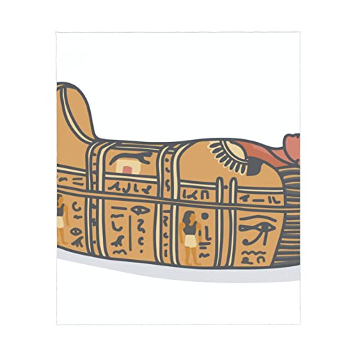 Manta para Perros pequeños, Antiguo Egipto, sarcófago, faraón, para Mascotas, Manta de Felpa Suave y esponjosa para Gatitos, Manta Suave y cálida para Perros, para Camas, sofás, jaulas, perreras o pi