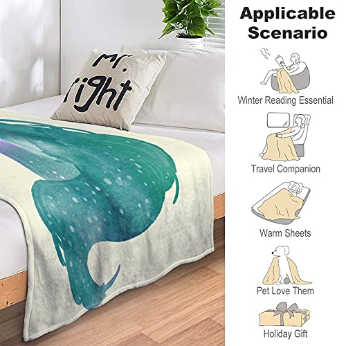 Manta suave de franela antialérgica de 152,4 x 203,2 cm, diseño de caballo, pelo largo, para mascotas, perros, gatos, animales de caballo, tamaño pequeño