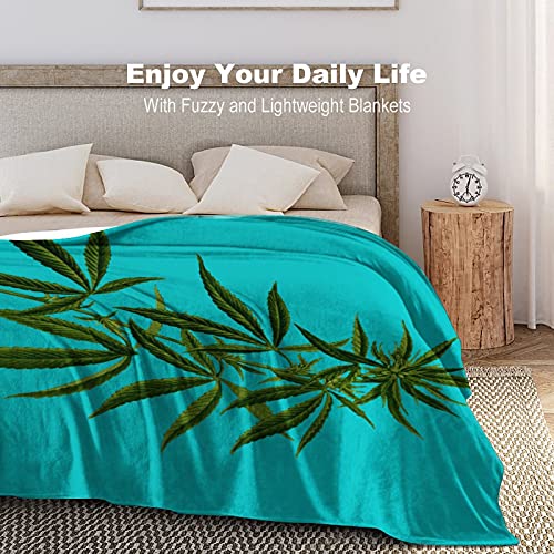 Manta suave de franela antialérgica de 70 x 80 pulgadas, diseño de plantas mágicas, tratamiento de hierbas adictivo para mascotas, perros, gatos, animales de caballo, tamaño pequeño