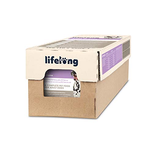 Marca Amazon - Lifelong Dog Food - Paté con carne de caza, Paquete de 10 x 300g