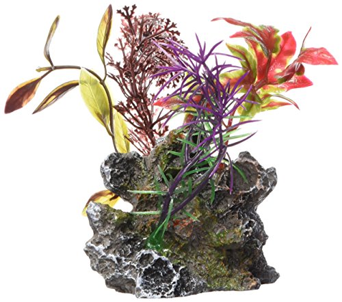 Marina 12065 Ornamento Deco Rock con Plantas, S