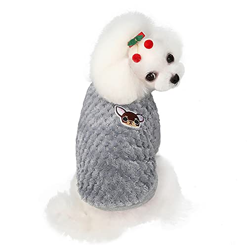 MARITOWN Jersey de Lana para Perro Abrigo para Perro pequeño con Patas Mediano Ropa para Perros pequeños Ropa para Cachorros para Perros pequeños Niñas Niños Rosa Azul Gris Ropa para Gatos
