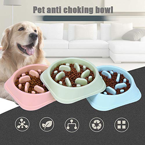 Marlon Nancy - Cuenco de alimentación lenta antideslizante, respetuoso con el medio ambiente, no tóxico, antitragos, no hinchazón, para evitar asfixia, diseño saludable para perro, gato y mascota
