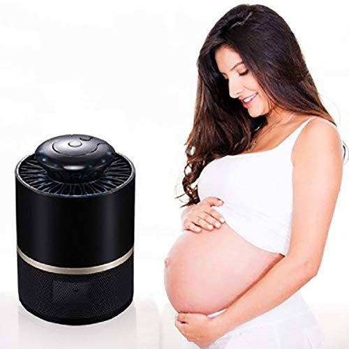 MARXIAO Control De Luz Inteligente Asesino del Mosquito, Bebé Embarazada Killing Mujer Muda Completa Repelente De Mosquitos Mosquito Física,Negro