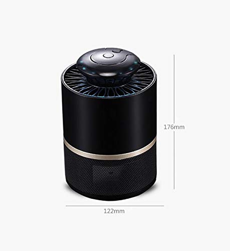 MARXIAO Control De Luz Inteligente Asesino del Mosquito, Bebé Embarazada Killing Mujer Muda Completa Repelente De Mosquitos Mosquito Física,Negro