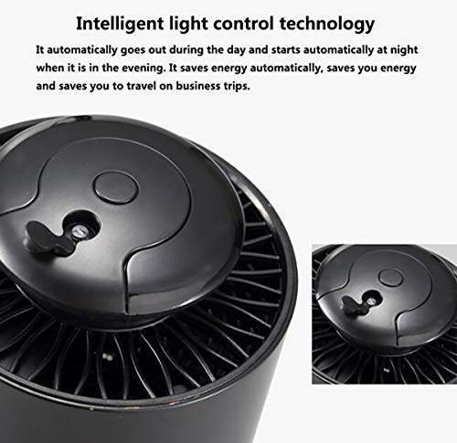 MARXIAO Control De Luz Inteligente Asesino del Mosquito, Bebé Embarazada Killing Mujer Muda Completa Repelente De Mosquitos Mosquito Física,Negro
