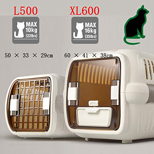 Mascota Gato Fuera De La Maleta Inodoro para Gatos, Cat Cage Maleta Portátil De Transporte Aéreo A Cuadros, Arena para Gatos - Caja De Vuelo, Fácil De Instalar Cat Pan