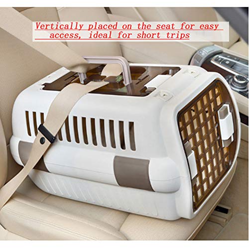 Mascota Gato Fuera De La Maleta Inodoro para Gatos, Cat Cage Maleta Portátil De Transporte Aéreo A Cuadros, Arena para Gatos - Caja De Vuelo, Fácil De Instalar Cat Pan
