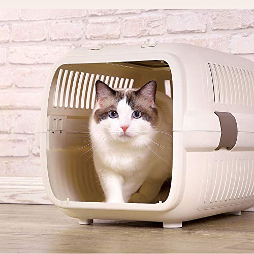 Mascota Gato Fuera De La Maleta Inodoro para Gatos, Cat Cage Maleta Portátil De Transporte Aéreo A Cuadros, Arena para Gatos - Caja De Vuelo, Fácil De Instalar Cat Pan