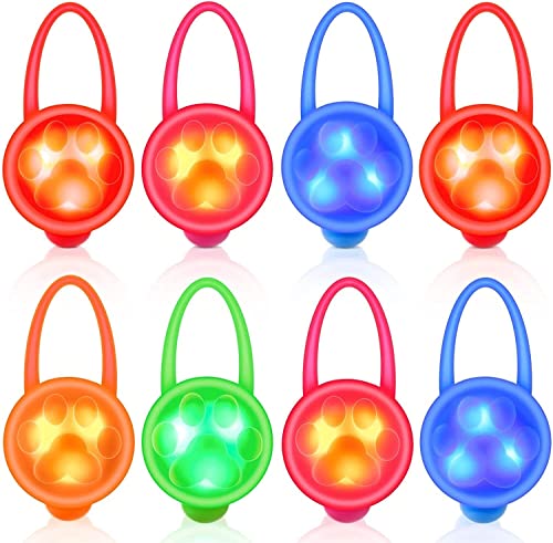 mascotas decoración LED noche PET SALIDA SERVICIOS SERUBE DE LA CORREA DE LA CORREA DE 8 PIEZAS COLLAR DE PERRO LUZ DE LA LUZ DE LA LUZ DE LA LUZ DE LA LUCHE for EL CAMINO DE CAMINO ADVERTENCIA ADVERO