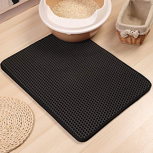 Mascotas Gatos Cama para esterillas Cama Casa Suelo Portátil Doble Capa Doble Capa Cama para Gatos Impermeable Estera para el hogar Productos para Gatos 40x50cm