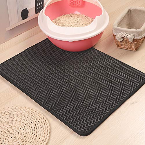 Mascotas Gatos Cama para esterillas Cama Casa Suelo Portátil Doble Capa Doble Capa Cama para Gatos Impermeable Estera para el hogar Productos para Gatos 40x50cm