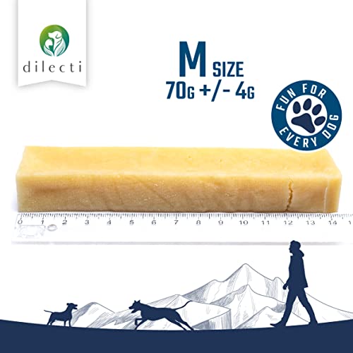 Masticables Naturales del Himalaya - Los Masticables Naturales Muy Sabrosos, Duros y Duraderos Mantendrán a su Perro Ocupado Durante un Tiempo. (Talla M, Juego de 3)