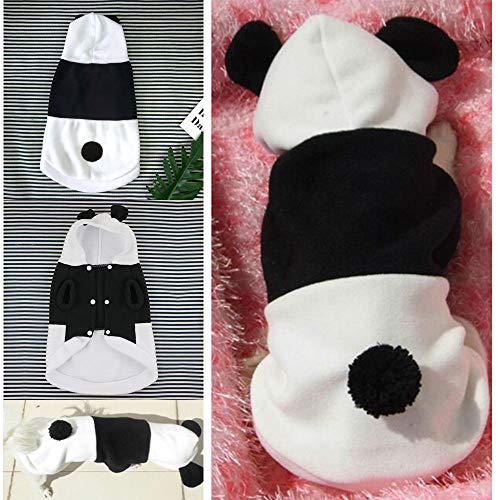 maxgoods Disfraz de panda de mascota, divertido y lindo, para mascotas, perros, gatos, ropa para Halloween, Navidad, vacaciones, disfraces, cosplay, vaqueros, uniforme, talla M