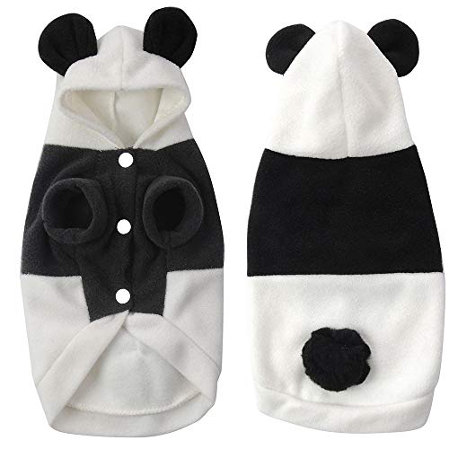 maxgoods Disfraz de panda de mascota, divertido y lindo, para mascotas, perros, gatos, ropa para Halloween, Navidad, vacaciones, disfraces, cosplay, vaqueros, uniforme, talla M