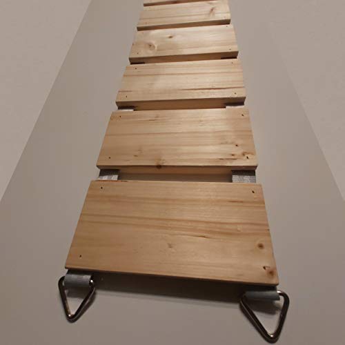 Medikratz Catwalk - Puente colgante para gatos de madera maciza de alta calidad en diferentes longitudes, 50-200 cm (natural) (200 cm)