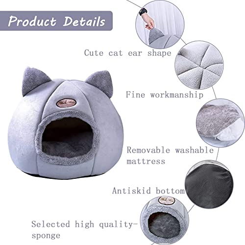 MEISISLEY Cama Gato Invierno Camitas para Gatos Cama para Mascotas Cojin Gato Nido Acogedor Calentito Cama del Perro Interior Casa De Mascotas Camas para Gatos
