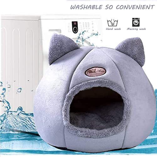 MEISISLEY Cama Gato Invierno Camitas para Gatos Cama para Mascotas Cojin Gato Nido Acogedor Calentito Cama del Perro Interior Casa De Mascotas Camas para Gatos