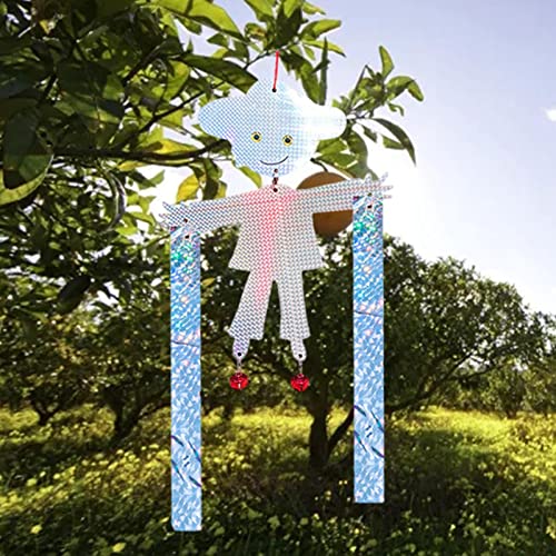 MERIGLARE Dispositivos repelentes de pájaros con Campana Reflectante para disuasión de pájaros para pájaros carpinteros de Gansos de jardín - Plata