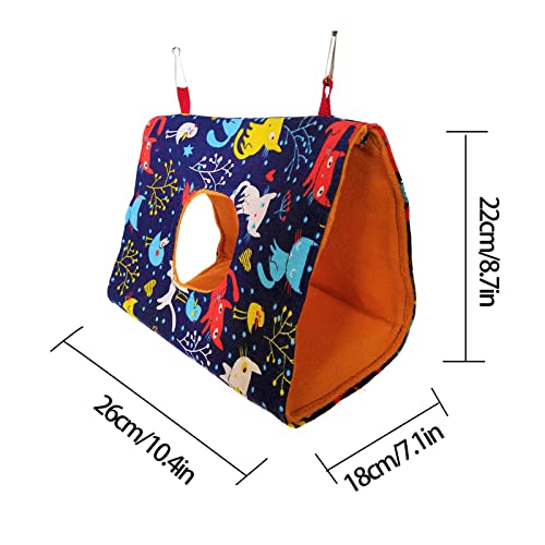 Mgichoom Nido de loros – Nido de peluche cálido para pájaros, hamaca para loros, periquitos, conos, guacamayos, cacatúas, pájaros del amor
