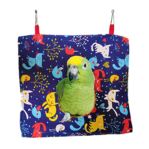 Mgichoom Nido de loros – Nido de peluche cálido para pájaros, hamaca para loros, periquitos, conos, guacamayos, cacatúas, pájaros del amor