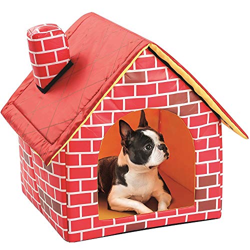 MGRECK Hogar para Mascotas, casa para Mascotas, casa para Perros Lavable, caseta para Perros, pequeña habitación Individual, casa para Perros Desmontable, Nido con colchoneta, Camas para Perros