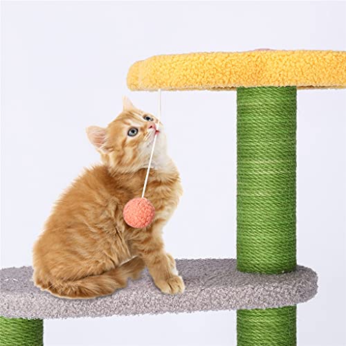 MGRECK Marco de Escalada para Gatos con Poste para rascar, Juguetes Divertidos para Gatos, Torre de árbol para Gatos, Muebles de protección contra Saltos, casa para Gatos, Gatitos y Mascotas