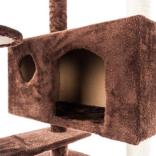 Miaow house Gatito Gatito Ascenso Juguete Mascota rasguño Post Juguete sólido sisal Cuerda Felpa Gato trepar árboles Gato Juguete Mascota Gato Torre Escalada Marco casero Gato árbol casa