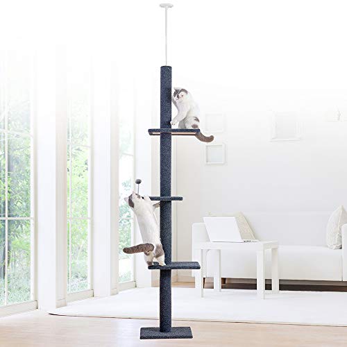Mibee 95-113inch Pet Cat Tree Pet Tree para Gatos Cat Tower Cat Activity Tree para Gatitos Pet House Play