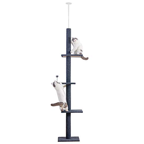 Mibee 95-113inch Pet Cat Tree Pet Tree para Gatos Cat Tower Cat Activity Tree para Gatitos Pet House Play