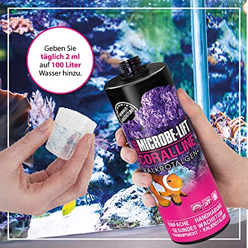 MICROBE-LIFT Coralline – acelera el Crecimiento de Las Algas coralinas en el Acuario, Altamente Concentrado y de Alto Rendimiento,