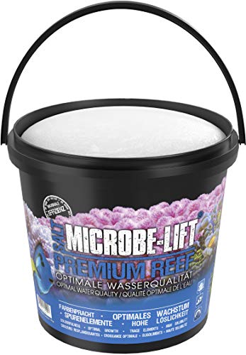 MICROBE-LIFT Premium Reef Salt - Sal Marina Apta para acuarios de Agua Salada, Ideal para el Cuidado de corales y Peces, White, 10 kg