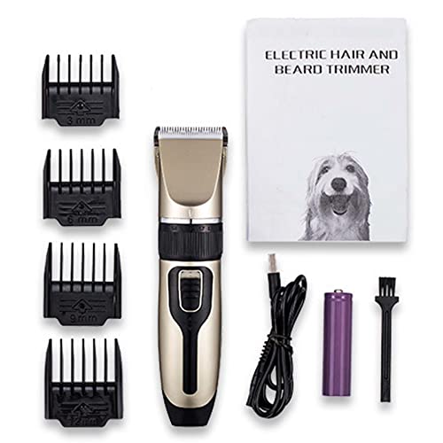 miduoduo Kit De Aseo para Perros, Cortapelos Profesional De Bajo Ruido, Recargable, Inalámbrico, Eléctrico, Silencioso, para Perros, Gatos Y Mascotas