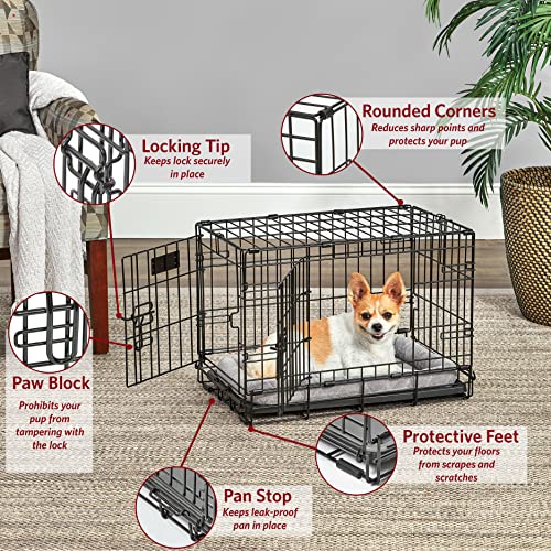 Midwest Vida etapas Plegable Metal Perro Crate