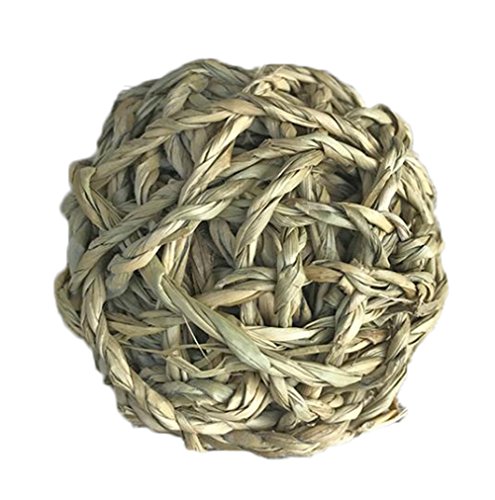 Milopon Pet Toy traiter Juguete Pelota (Lino Cuerda Hierba Pelota de ratán para Gato Perro Cachorro Fun Interactive formación 1pcs