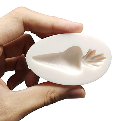 MIMERA Molde de Silicona de Chocolate para Manualidades de Pascua - Molde de Pascua para Fondant de Zanahoria de Conejito - Moldes para Hornear Pasteles de Conejito, moldes de Dulces de Bricolaje