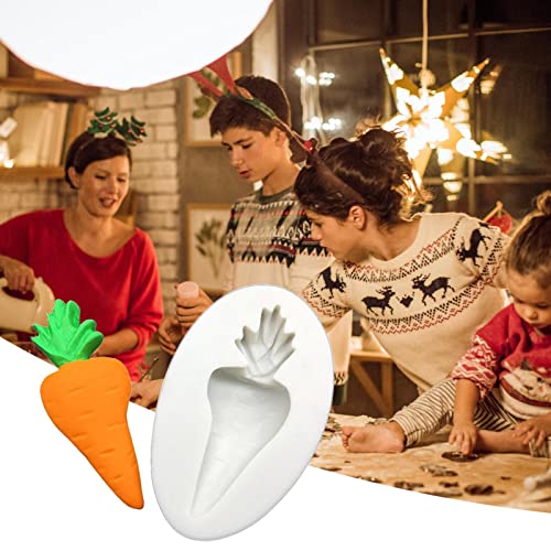 MIMERA Molde de Silicona de Chocolate para Manualidades de Pascua - Molde de Pascua para Fondant de Zanahoria de Conejito - Moldes para Hornear Pasteles de Conejito, moldes de Dulces de Bricolaje