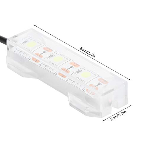 Mini luz LED para acuario, luz LED para plantas de acuario, pecera, mini decoración, lámpara LED suave
