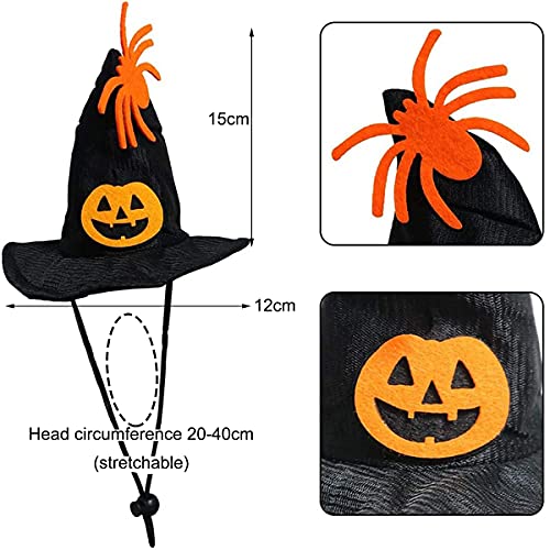 Miotlsy Disfraz De Halloween Para Mascota,Babero Para 2Halloween Campana Para Vestido De, 1 Halloween De Gorro Y 1 Babero Mascota, Gatos Y Perros Pequeños Y Medianos Ser Aplicable