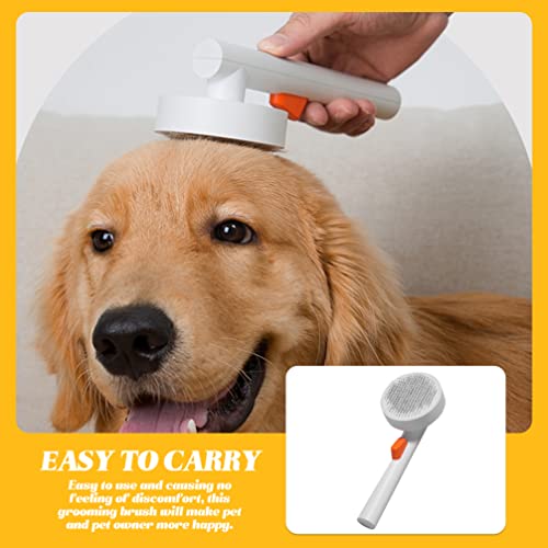Mipcase Cepillo de Aseo del Gato Limpieza Autolimpiante Pinceles para Perros Cats Herramienta de Cepillo de Aseo para Mascotas Elimina Suavemente La Capa Inferior Colchonetas Enredadas