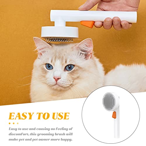 Mipcase Cepillo de Aseo del Gato Limpieza Autolimpiante Pinceles para Perros Cats Herramienta de Cepillo de Aseo para Mascotas Elimina Suavemente La Capa Inferior Colchonetas Enredadas