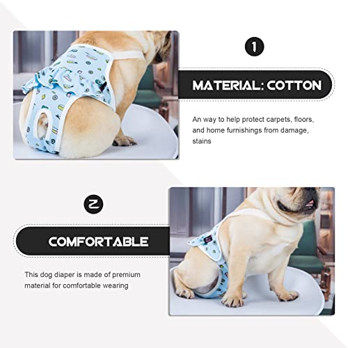 Mipcase Cómodo Perro Sanitario Pantie Lavable Femenino Pájaro Pájaro Perrito Pañal Sanitario