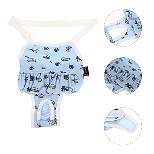 Mipcase Cómodo Perro Sanitario Pantie Lavable Femenino Pájaro Pájaro Perrito Pañal Sanitario