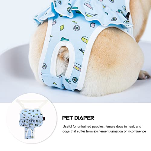Mipcase Cómodo Perro Sanitario Pantie Lavable Femenino Pájaro Pájaro Perrito Pañal Sanitario